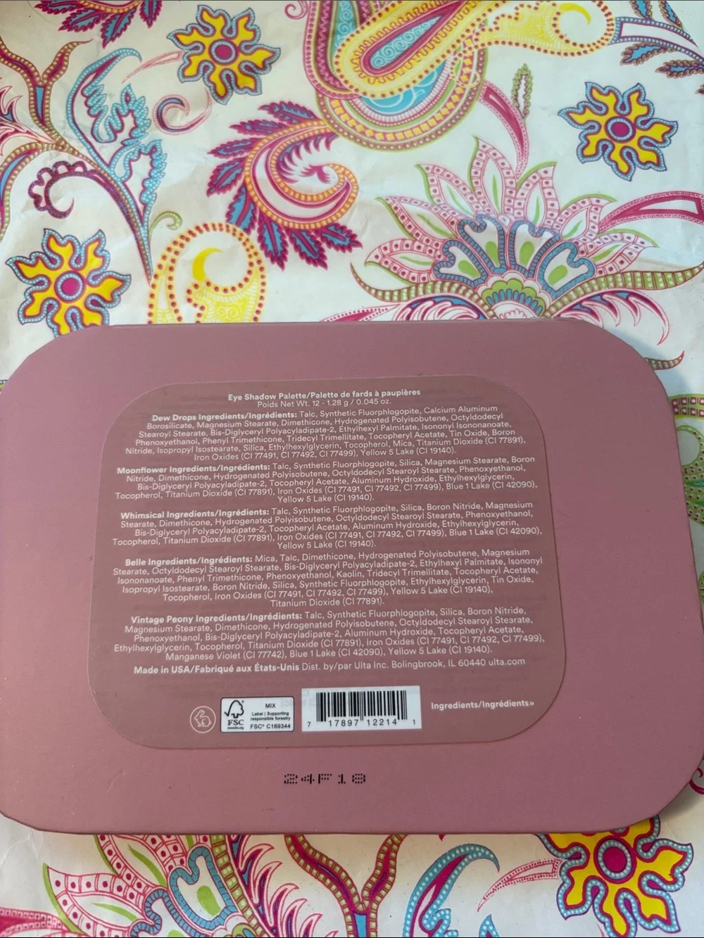 Ulta Beauty Blushing Blooms Palette - Mauve Pink